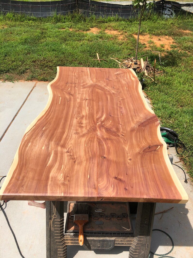 1 Live edge red cedar slabs floating red cedar shelves Etsy