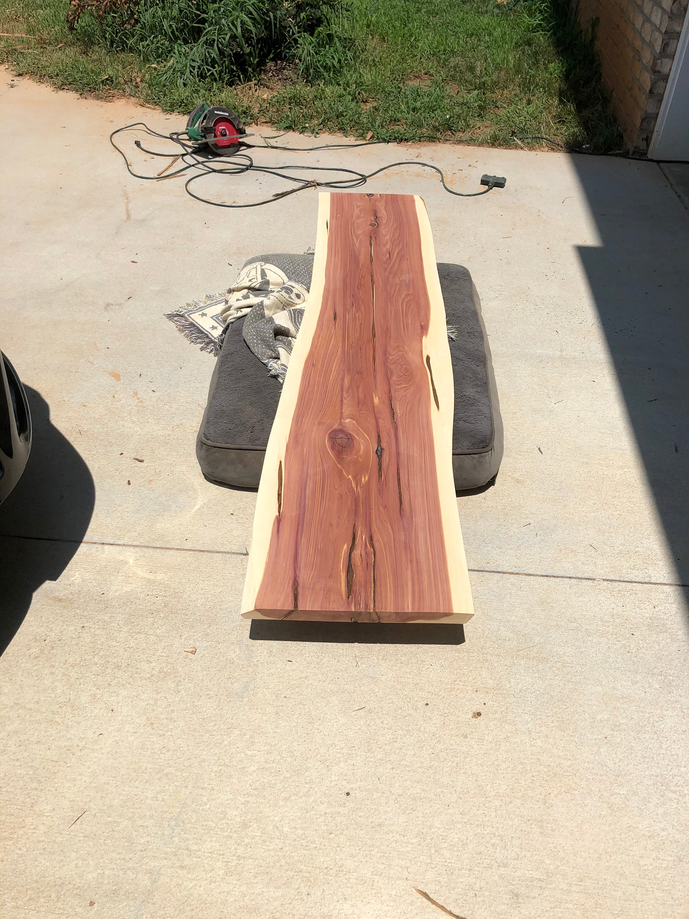 1 Live edge red cedar slabs floating red cedar shelves Etsy