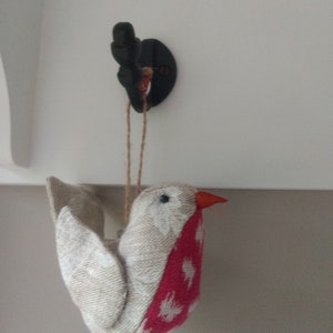 Hanging Fabric Bird Ornament