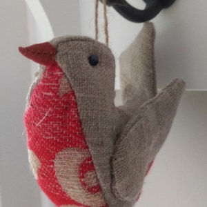 Hanging Fabric Bird Ornament
