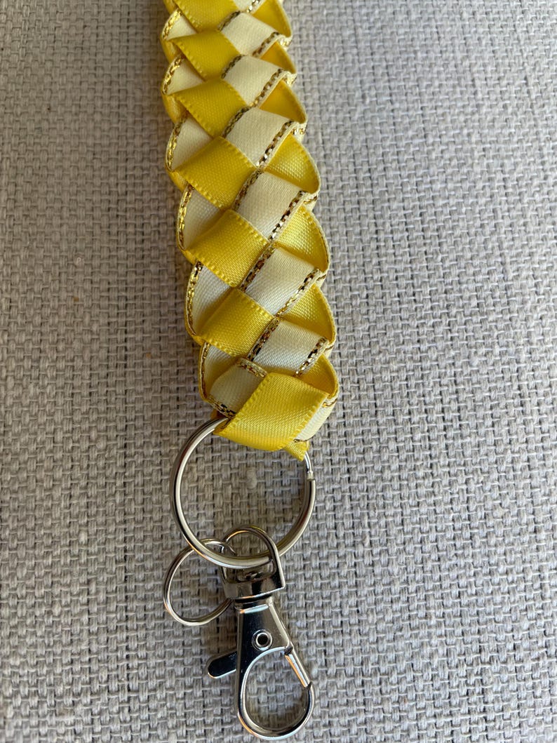 Ribbon Braided Keychains and Purse Adornments - Etsy