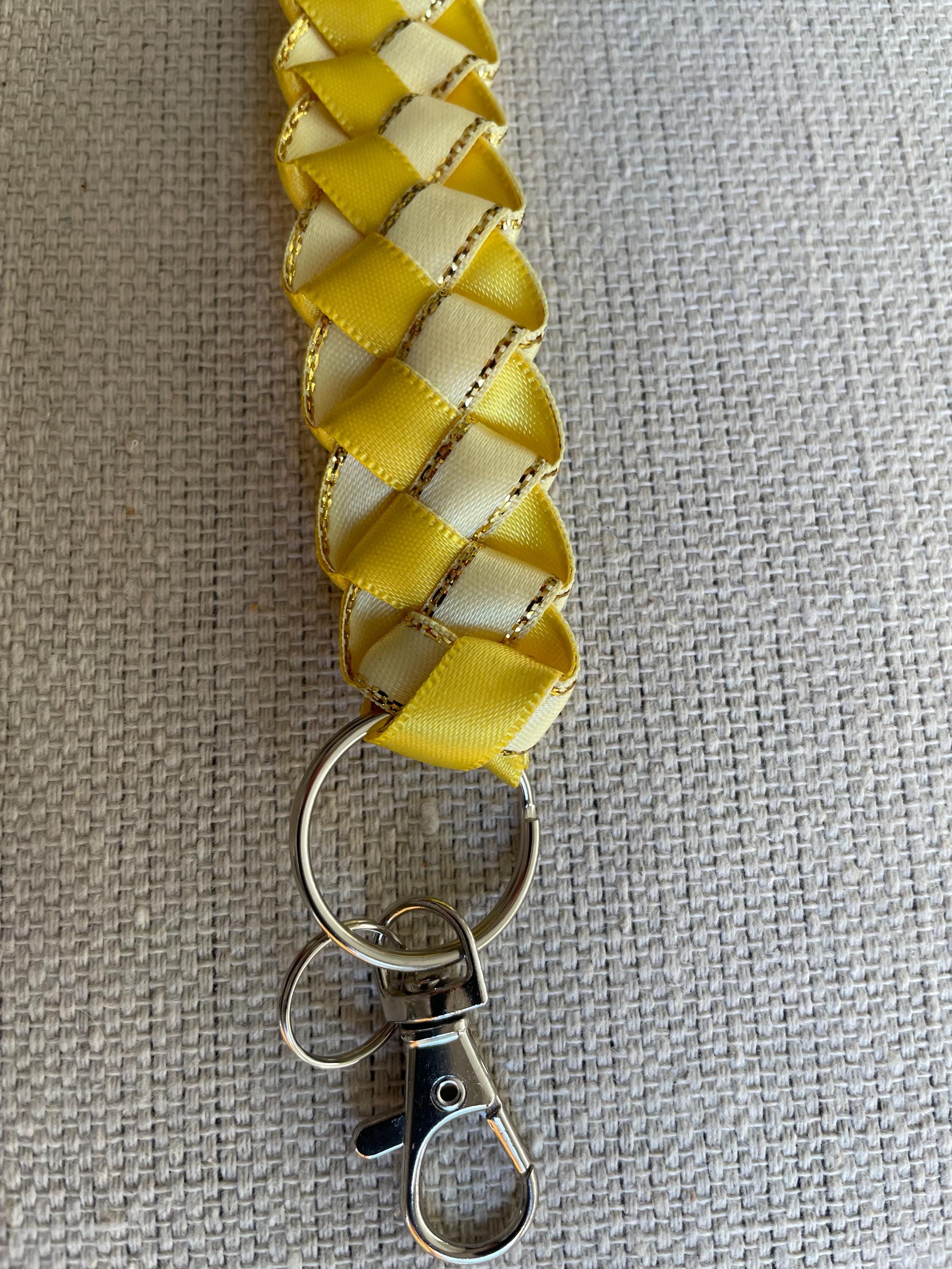 Ribbon Braided Keychains and Purse Adornments - Etsy