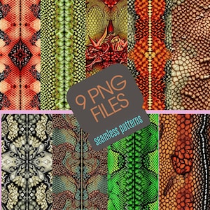 Fantasy Dragon Skin Fabric, Seamless Digital Paper, Dragon Scales Sublimation Design, Reptile Print, Commercial Use PNG File, T-Shirt Design