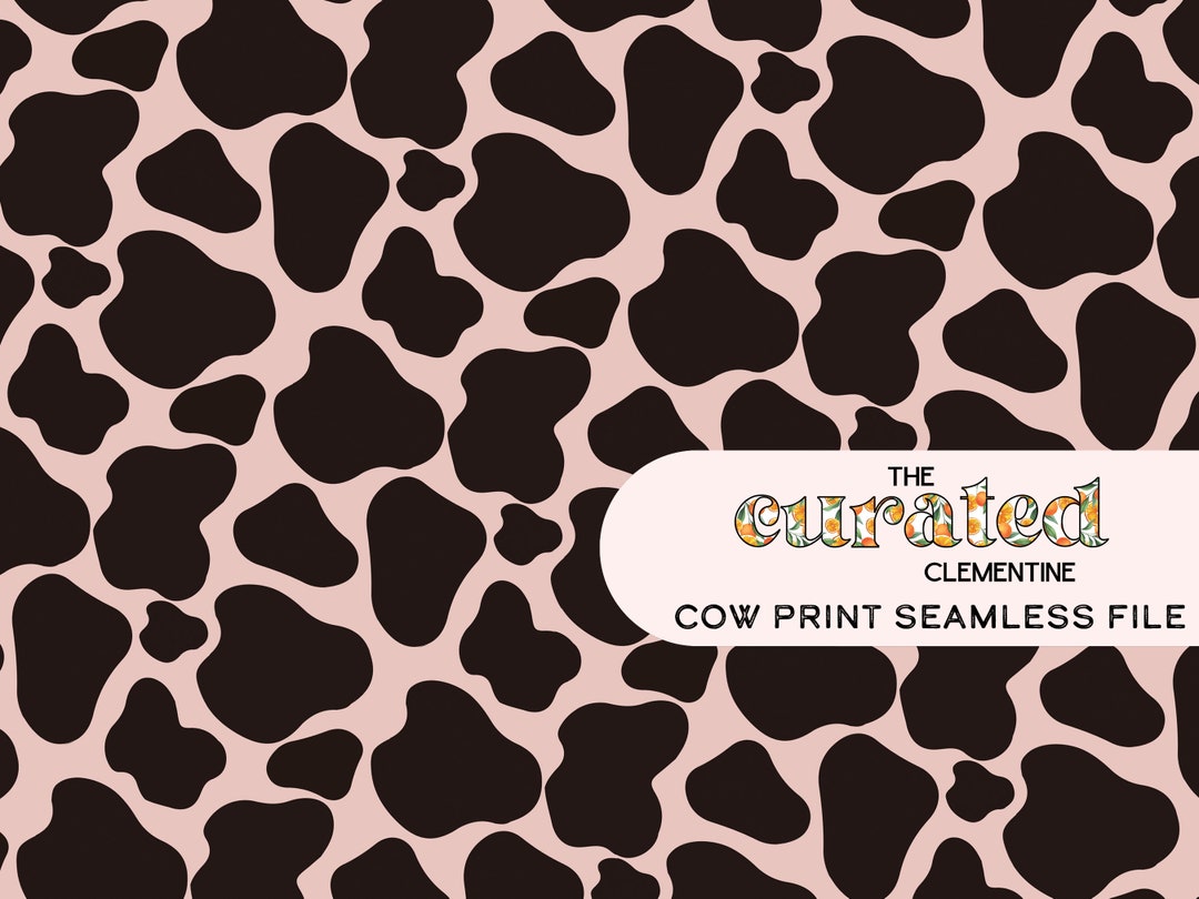 Cow Print Seamless Pattern, Repeating Pattern, Seamless File, Pattern ...