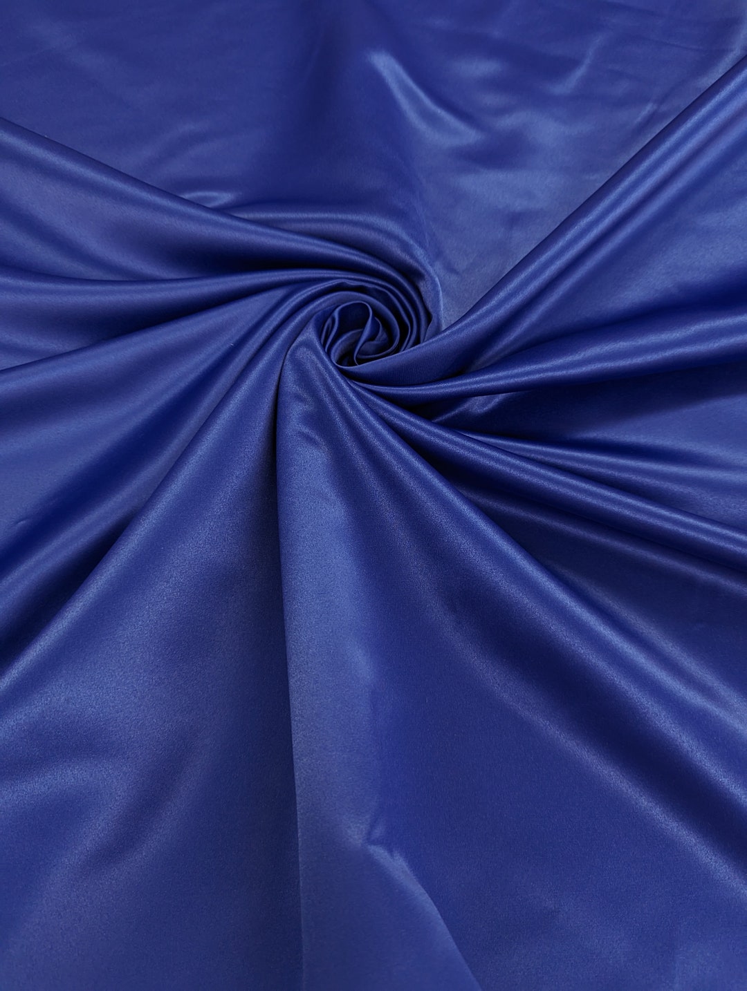 Dark Royal Blue Dull Satin Fabric by the Yard /duchess Satin/ Etsy