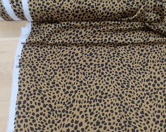 2 Colors Printed Charmeuse Fabric - Animal Print Fabric by the Yard