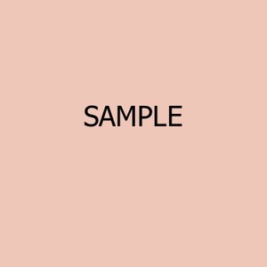 May include: A simple image with the word "SAMPLE" in black text on a light pink background.
