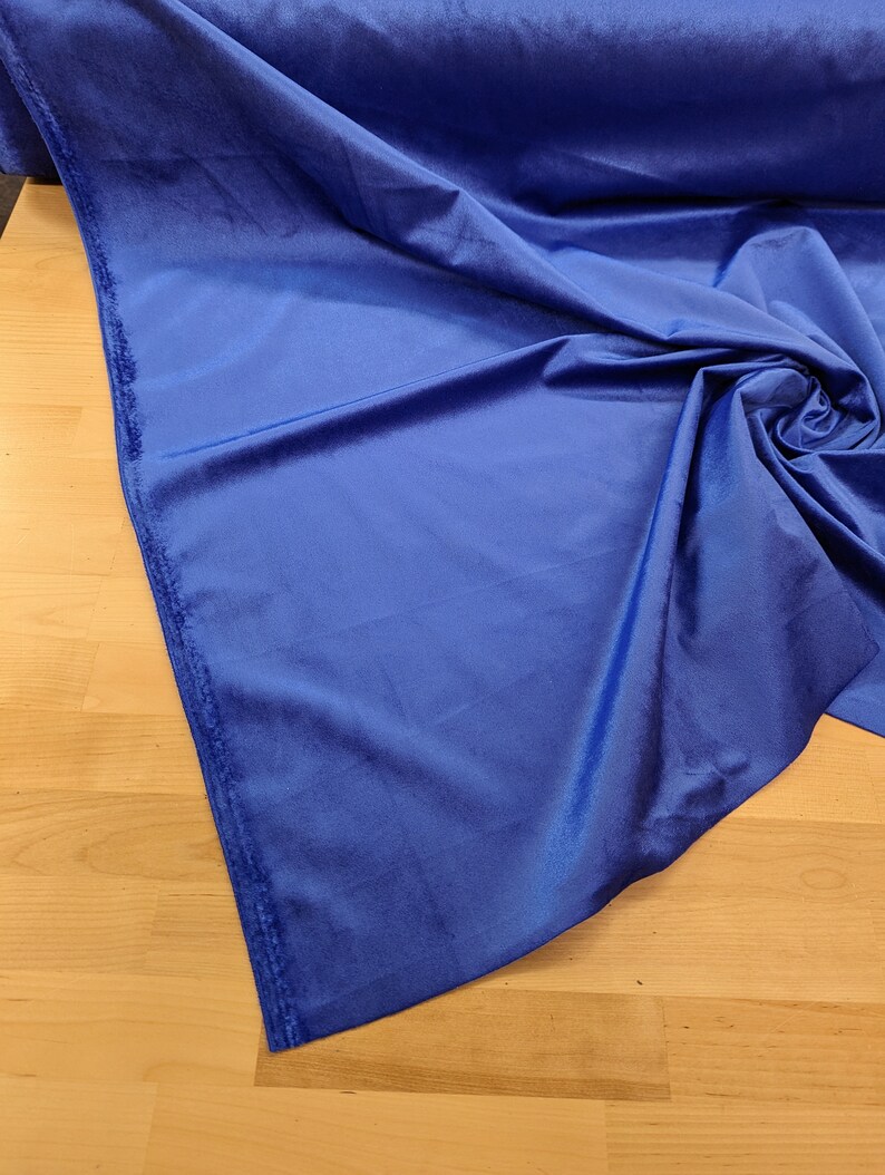 Royal Blue Velvet Fabric Non Stretch Velvet Fabric Fabric Etsy