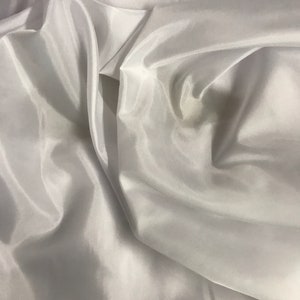 White Polyester Lining Fabric - By the Yard