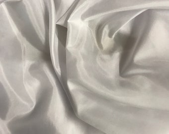 White Polyester Lining Fabric - By the Yard