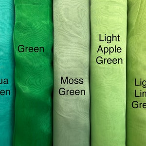 Crystal Organza fabric - Solid Sheer Organza fabric - Fabric by the Yard