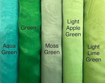 Crystal Organza fabric - Solid Sheer Organza fabric - Fabric by the Yard