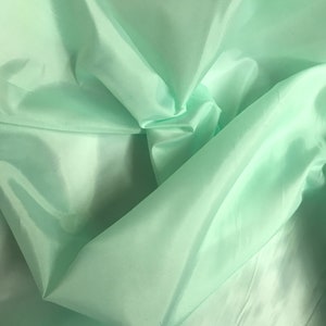 Mint Polyester Lining Fabric - By the Yard