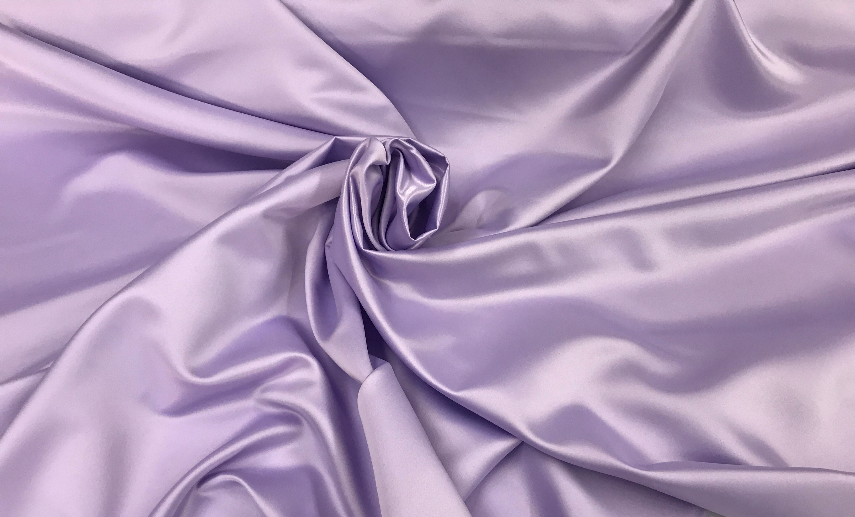 Elegant Purple Heavyweight Twill Mikado Satin Fabric - OneYard