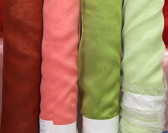 Crystal Organza fabric - Solid Sheer Organza fabric - Fabric by the Yard