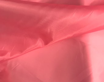Coral Polyester Lining Fabric - By the Yard