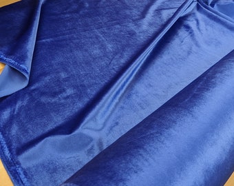 Royal Blue Velvet Fabric - Non Stretch Velvet Fabric - Fabric by the Yard