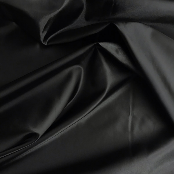 Black Polyester Lining Fabric - By the Yard