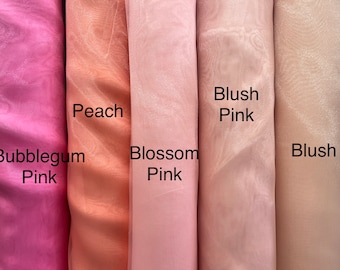 Crystal Organza fabric - Solid Sheer Organza fabric - Fabric by the Yard