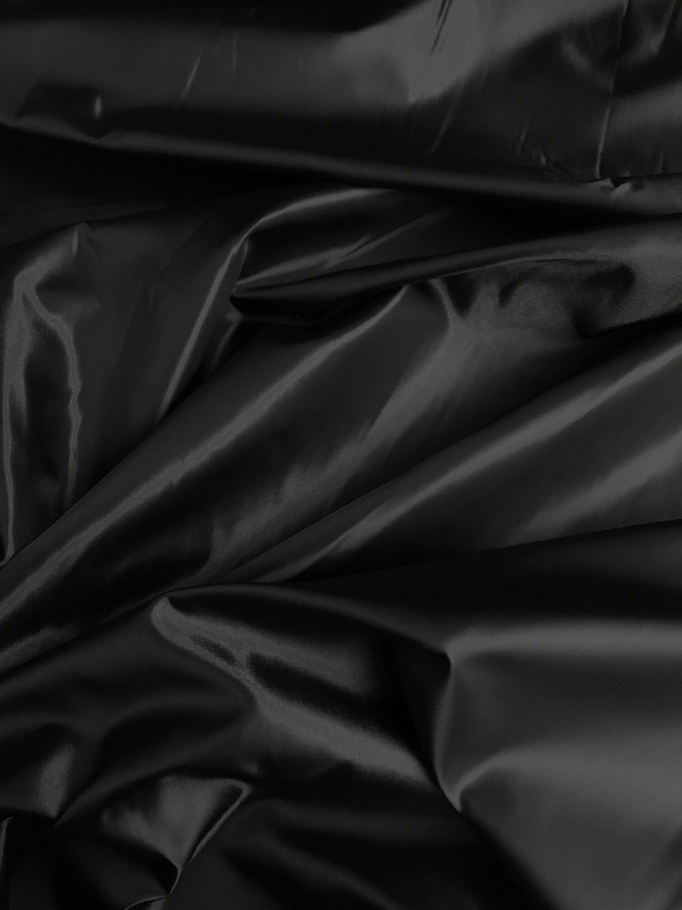  Polyester Lining Black Fabric by The Yard : Arts