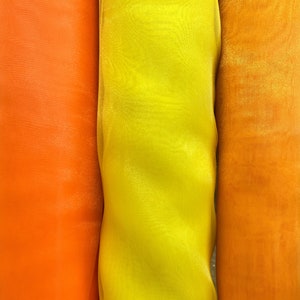 Crystal Organza fabric - Solid Sheer Organza fabric - Fabric by the Yard