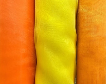 Crystal Organza fabric - Solid Sheer Organza fabric - Fabric by the Yard