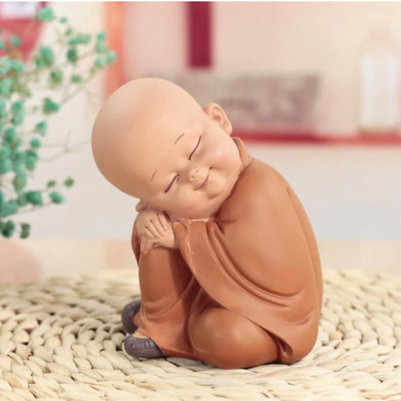 Buddha Statue Baby Buddha Monk Statue 16 cm Gift Decoration Etsy