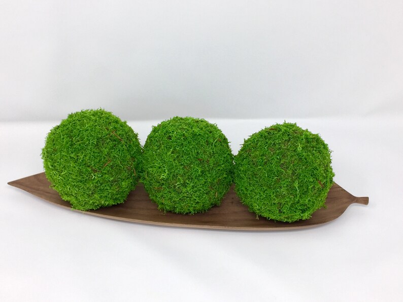 Green MOSS BALLS decor by Art de Moss® for Table Setting Decor Etsy