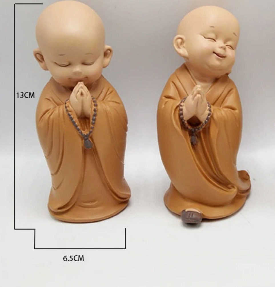 Miniature Buddha Figure Peach Wood Buddha Small Monk -  Hong Kong