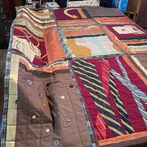 Vintage handmade patchwork quilt free shipping