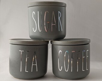 studio tea coffee sugar canisters