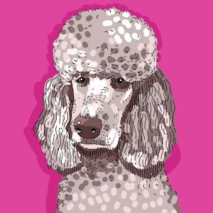 Pet Portrait on Solid Color image 3