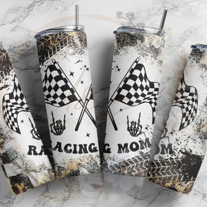 20 oz skinny Racing mom tumbler wrap, Motocross, PNG, Instant Download