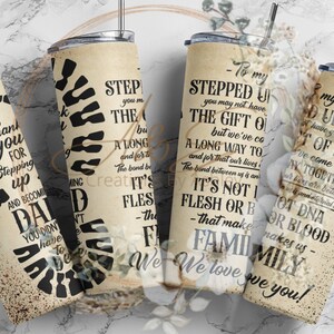 20 Oz To my Stepped up  Dad tumbler wrap, png, instant download