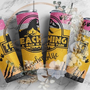 Lehren ist ein Spaziergang im Park Becher 20 oz, png, sofortiger Download, Sublimation