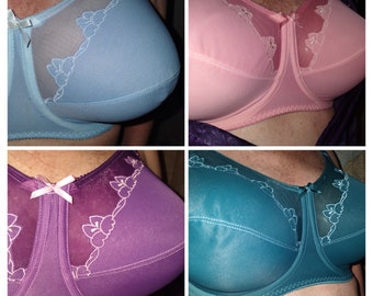 40DDD Bali Flower bras custom dyed