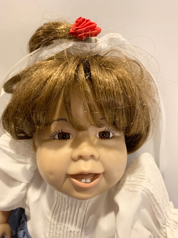 Syndees Crafts Vintage Dolls Doll Hair Soft Bodied Dolls Brown Eyed Girl  Doll Brown Hair Vintage Toys and Doll Making 