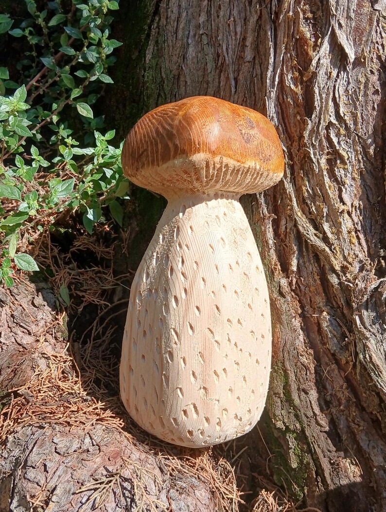 2 Funghi Metallici Colorati Per Giardino - Decorazioni Estere Impermeabili Con Pois, 16 Cm, Regalo Amanti Piante - 2