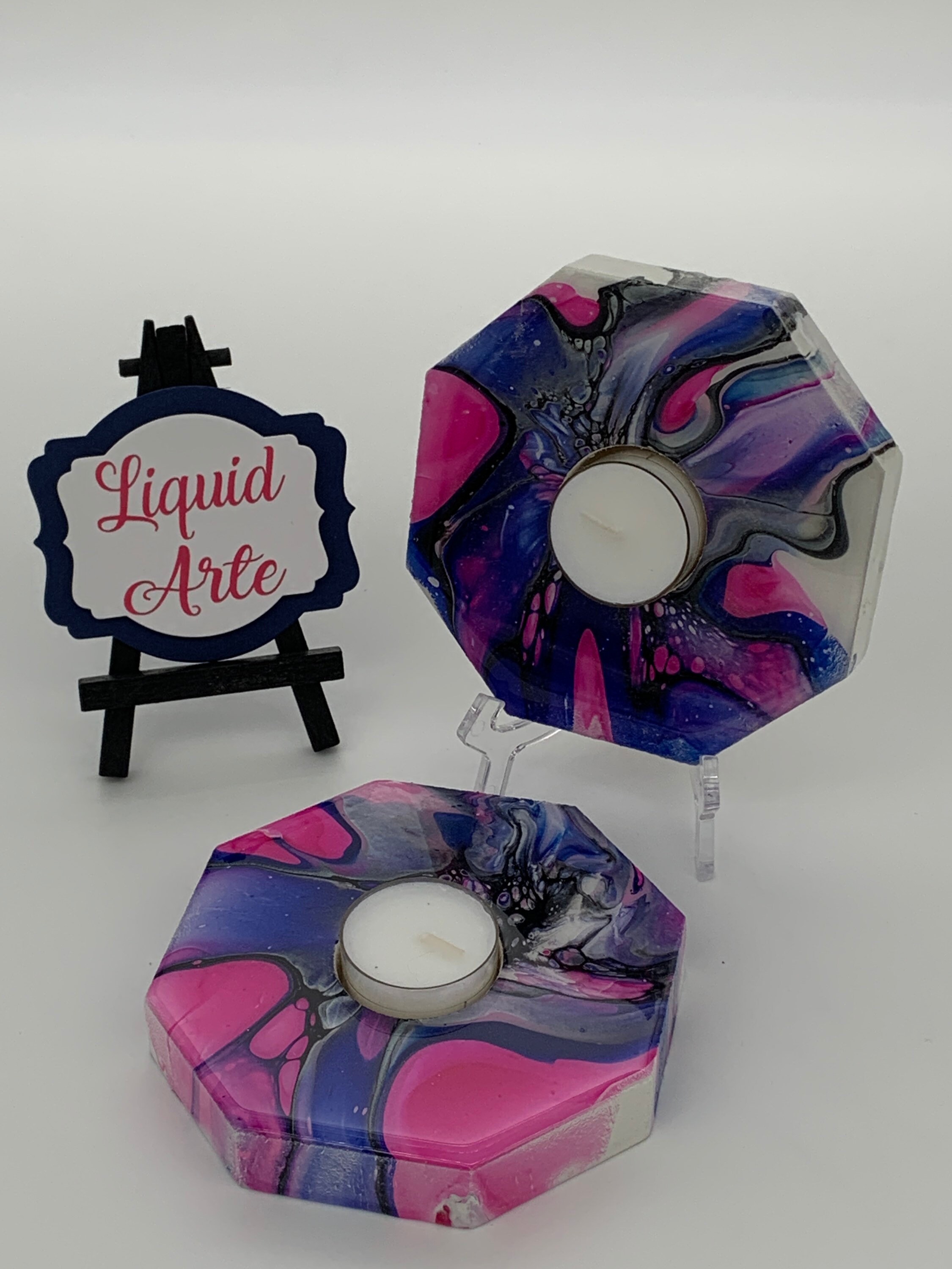 Octagon Tealight Candle Holders Etsy