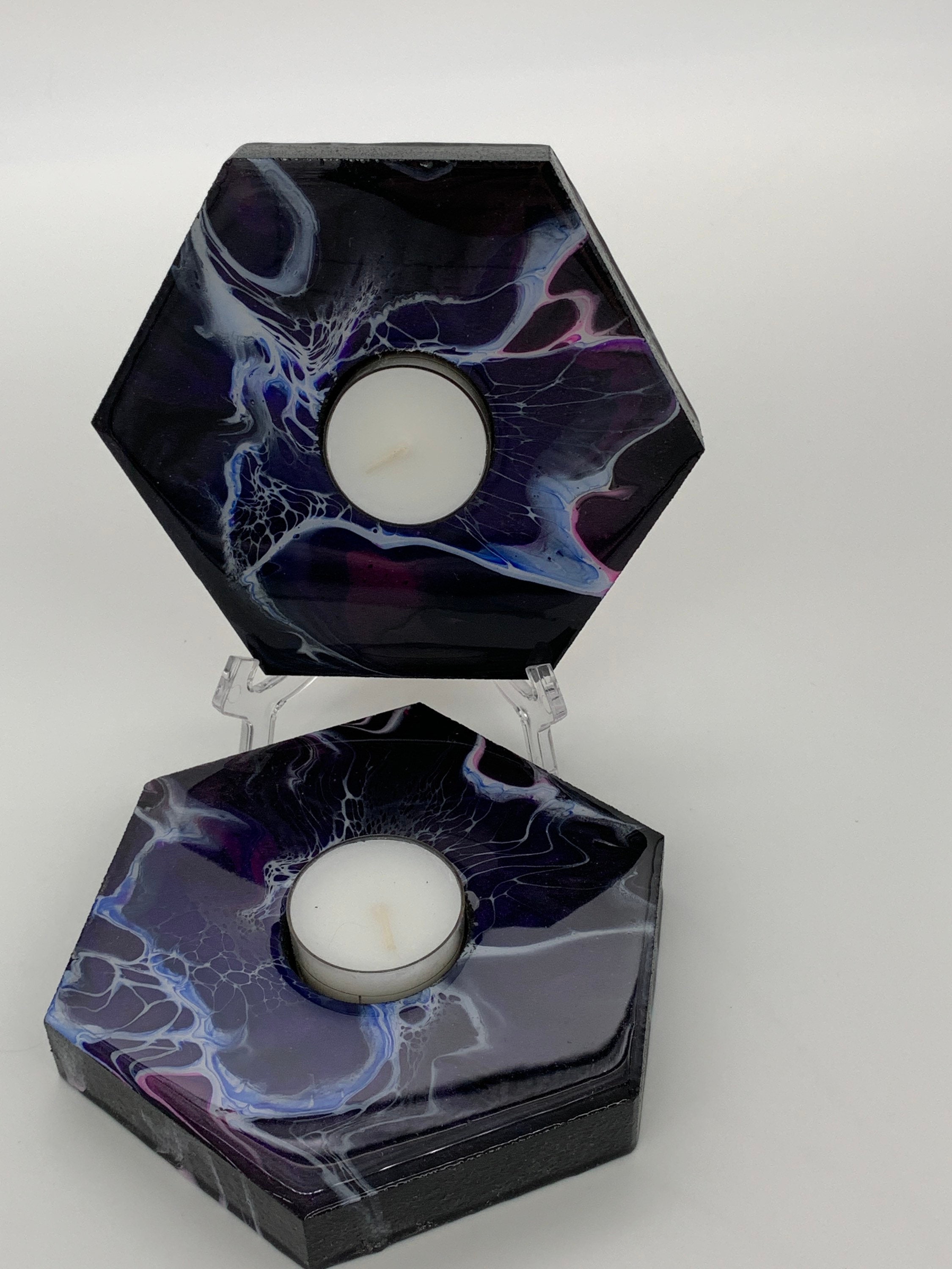 Octagon Tealight Candle Holders Etsy