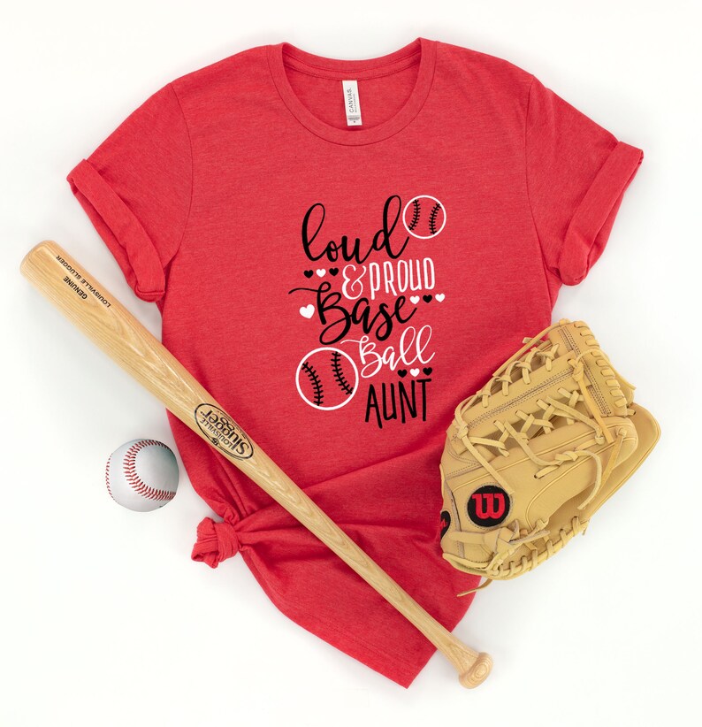 Baseball Aunt Shirt Baseball Shirts for Women Loud Proud Etsy