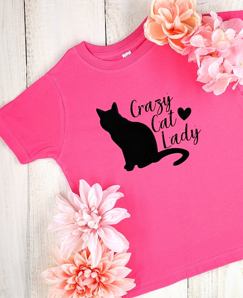 Crazy Cat Lady Shirt Toddler Cat Shirt Women's Cat Etsy