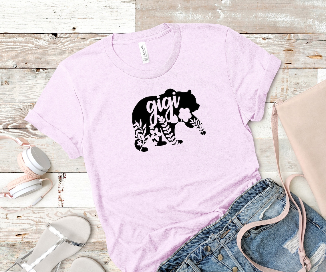 Gigi Bear Shirt Gigi Shirt With Walking Bear Gift for Gigi | Etsy