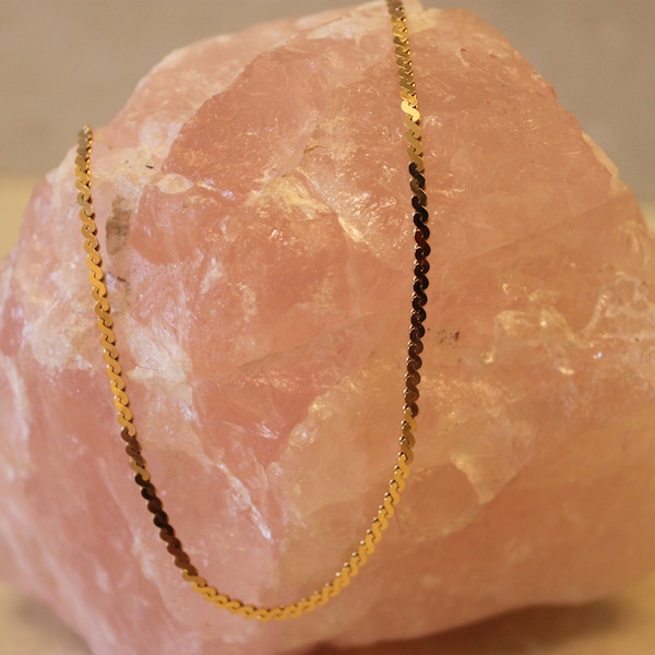 Serpentine Gold Chain