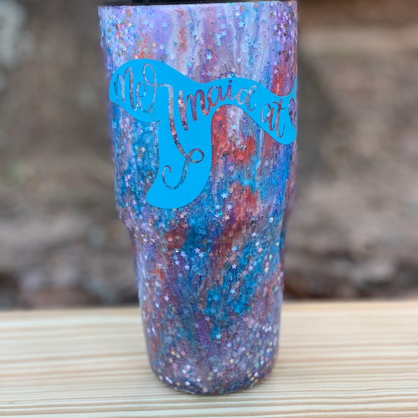 Marble tumblers, decals, glitters