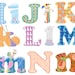 A to Z PNG Alphabet Clip Art Set, Educational, Decorative, Digital ...