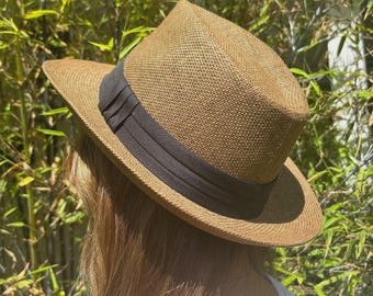 Vintage Legítimo Sahuayo Mexico Straw Hat Size 55 Handmade  display picture 2