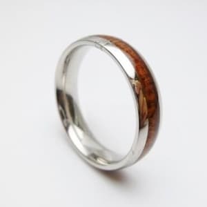 Hawaii Design Jewelry Men's Koa Wood Wedding Band 6mm Ring Size 5-14