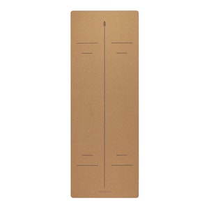 Eco cork yoga mat non-slip antimicrobial surface sustainable fitness