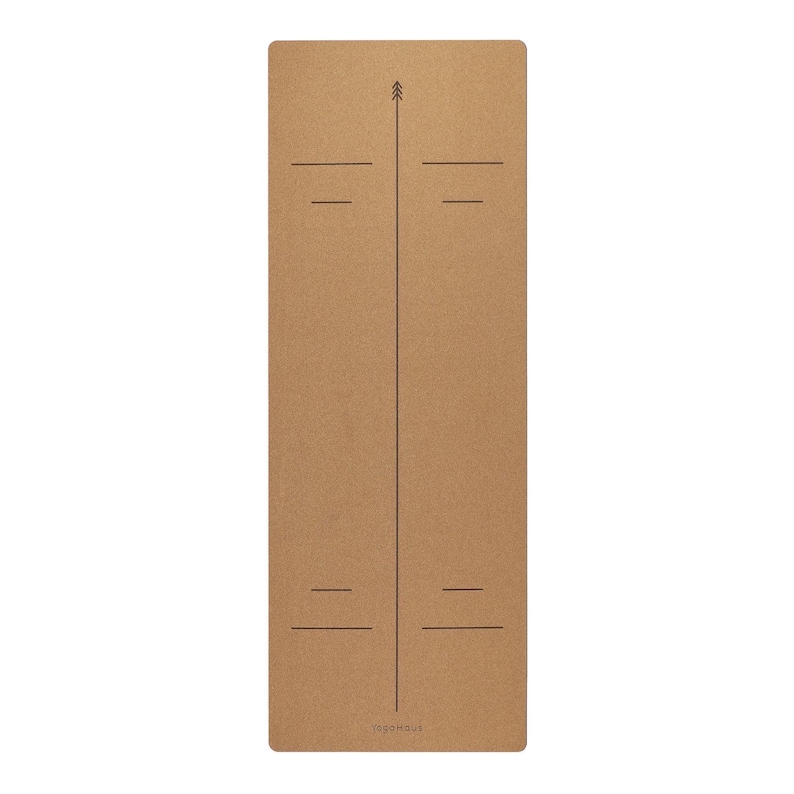 Eco cork yoga mat non-slip antimicrobial surface sustainable fitness
